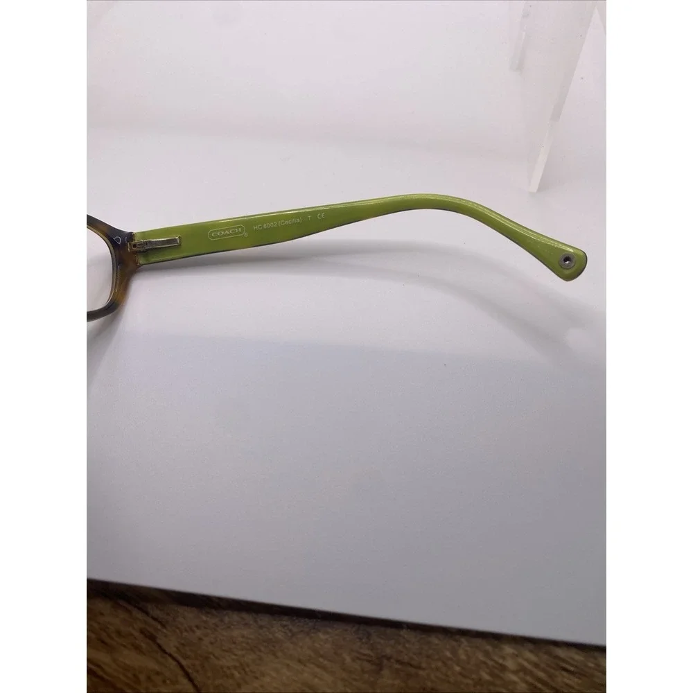 Coach Eyeglasses FRAMES ONLY HC 6002 Cecilia 51-16-135 Brown Tortoise Green 373